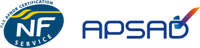 NF Service és APSAD logók